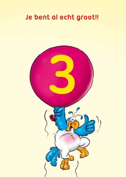 Rocco leeftijd 3 papegaai met ballonnen RN. 3