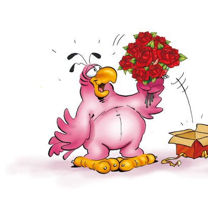 Rocco moederdag 6 papegaai met cadeau 2