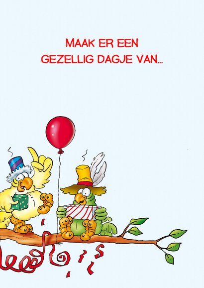 Rocco verjaardag 40 op boomtak 3