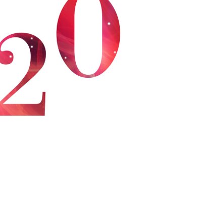 Rode kerstkaart 2019 goud 2