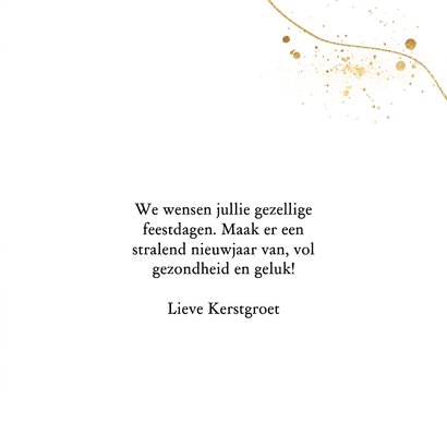 Rode kerstkaart met groen kersttakken 3