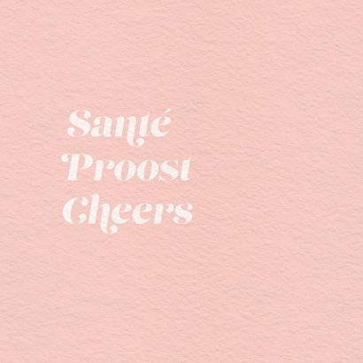 Romantisch jubileum kaartje proost op jullie trouwdag 2