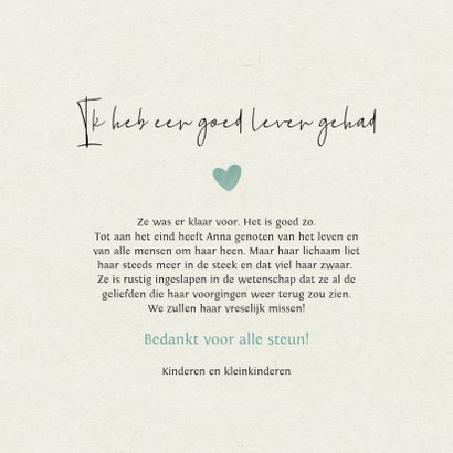 Rouw Bedankt Het is goed zo 3