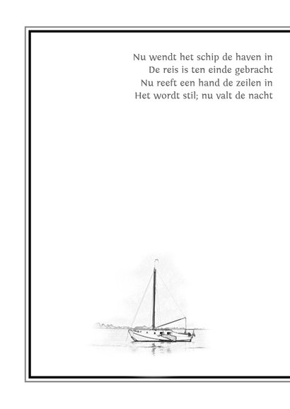 Rouw Bedankt - illustratie schip 2
