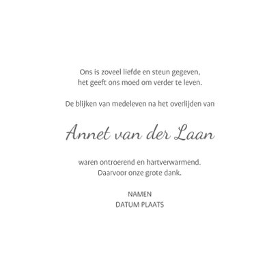 Rouw bedankt Roos uit het hart 3