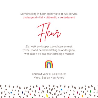Rouw Ons lieve zonnestraaltje 3