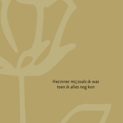Rouw roos zwart wit goudbruin 2