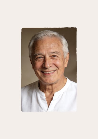 Rouwkaart bedankt line art gerbera bloem stijlvol 2