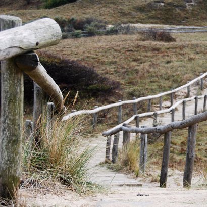 Rouwkaart Duinen houten trap 2