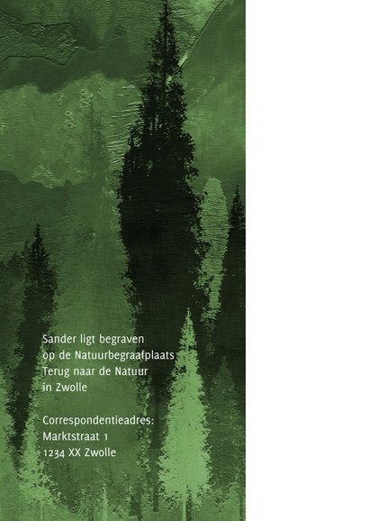 Rouwkaart In de natuur kom ik tot rust 2