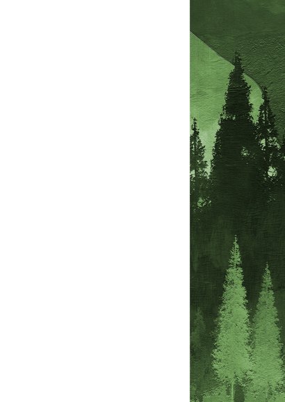 Rouwkaart In de natuur kom ik tot rust Achterkant
