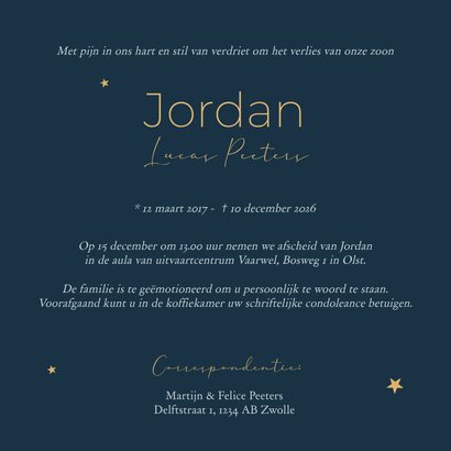 Rouwkaart kind vintage vliegtuig  3