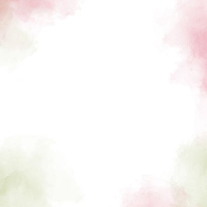 Rouwkaart met leliebloem Achterkant