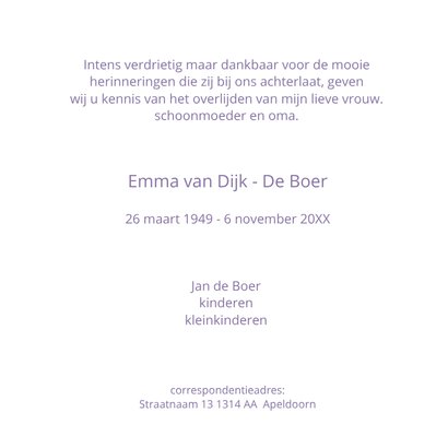 rouwkaart met mooie vlinder 3