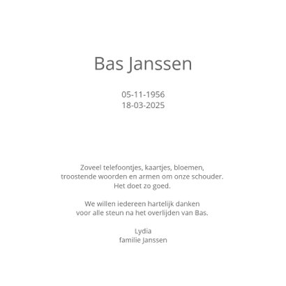 rouwkaart muziek 3