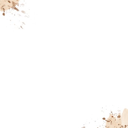 Rouwkaart natuur boomstam jaarringen foto's takje stoer Achterkant