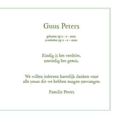 rouwkaart paardebloem 3