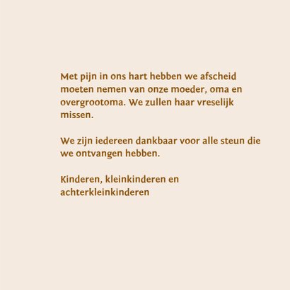 rouwkaart rimpel vertelt verhaal 3