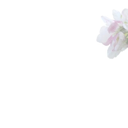 Rouwkaart sfeervolle bloemen 3