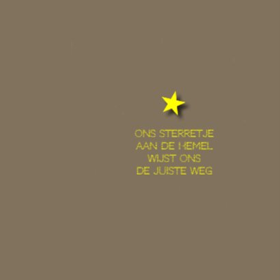 rouwkaart sterretje aan hemel 2