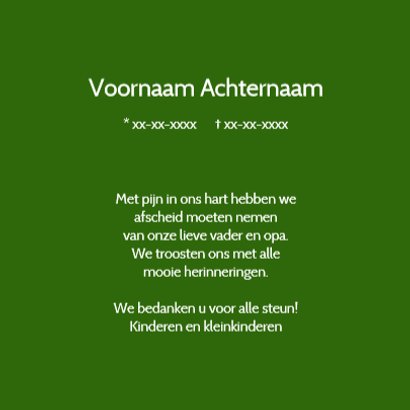 Rouwkaart Veldbloemen 3
