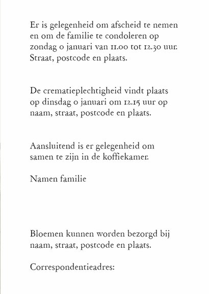 Rouwkaart Verlaten strand - SK 3