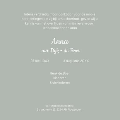 Rouwkaart witte rozen 3