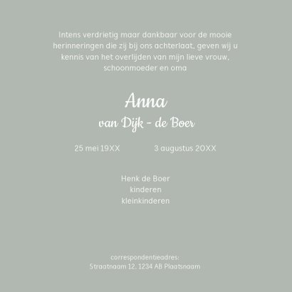 Rouwkaart witte rozen 3