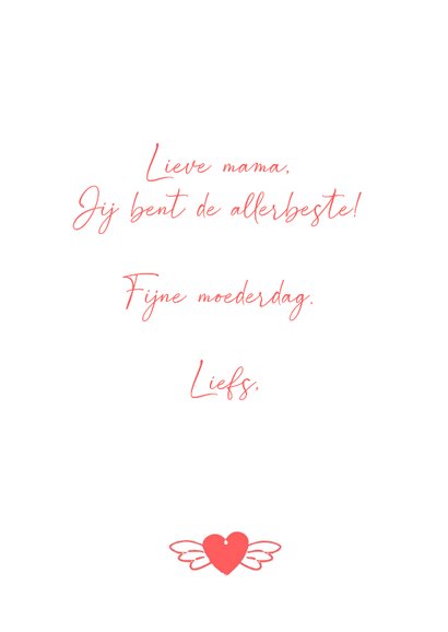 Roze best mom ever kaart voor Moederdag 3