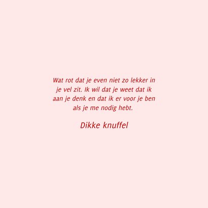 Roze beterschapskaart het is oké om even niet oké te zijn 3