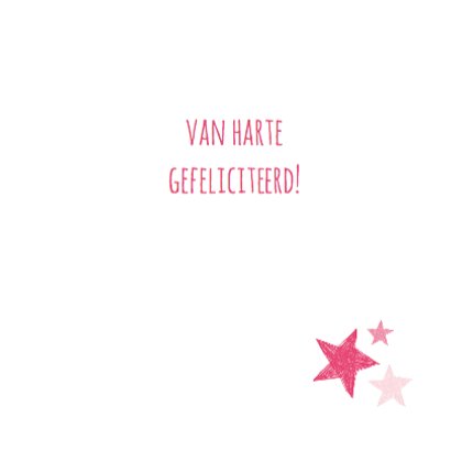 Roze hart met sterren 3