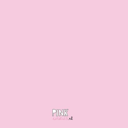 Roze kaart for a bad day met illustratie van een fles wodka 2