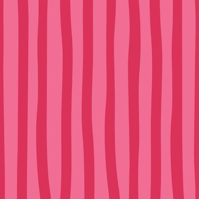 Roze kerstkaart met kerst beertje roze strepen Achterkant