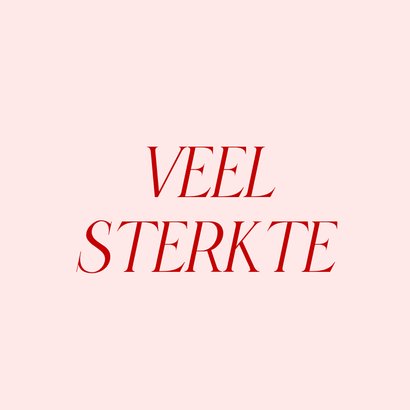 Roze sterktekaartje wat kut typografisch 2