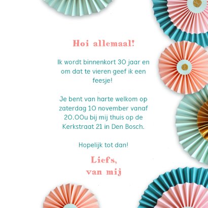 Rozetten en confetti feestje 3