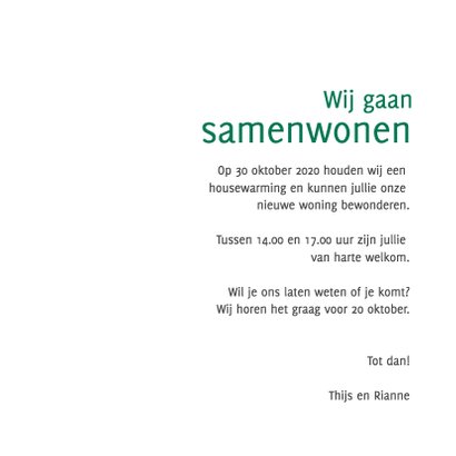 Samenwonen Thijs en Rianne 3