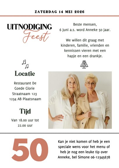 Sarah Tijdschrift verjaardag 50 jaar feest 3