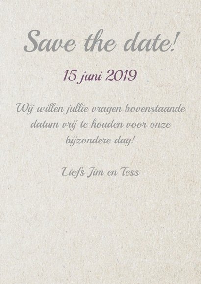 Save... eigen datum 3