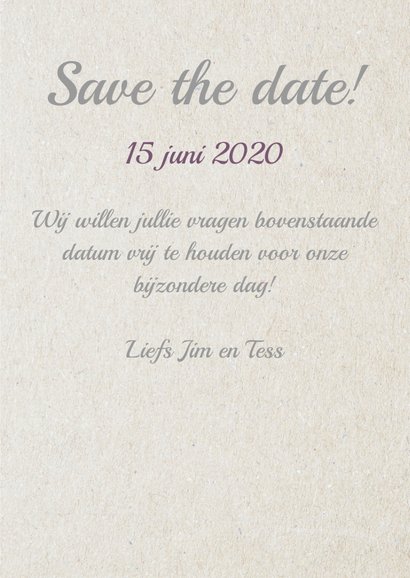 Save... eigen datum 3