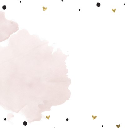 Save the date aquarel goudfolie 2