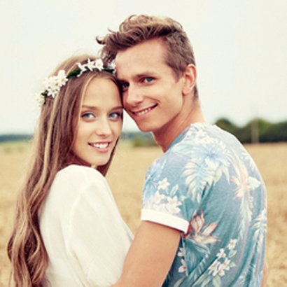 Save the Date bloemen modern 2