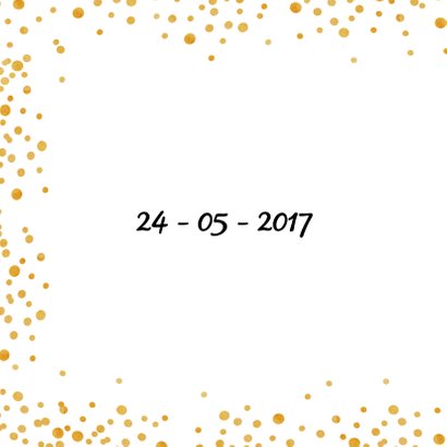 Save the date Gold Sparkle - SV 2