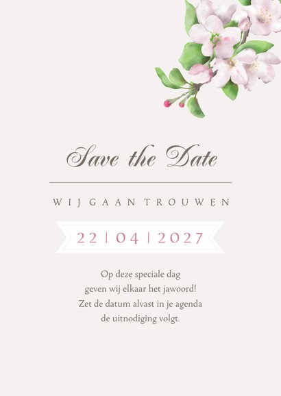 Save-the-Date-kaart appelbloesem 3