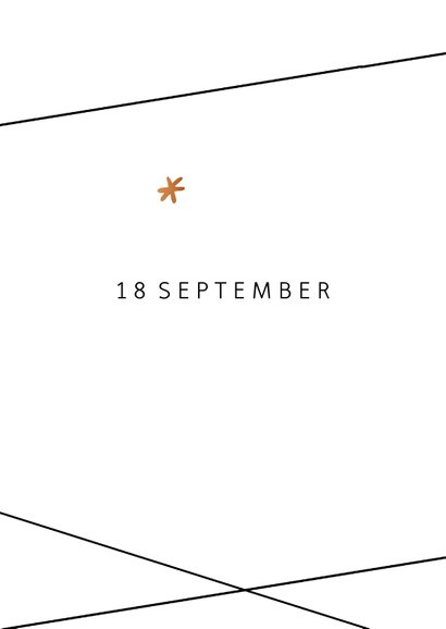 Save the Date kaart in geometrische stijl 2