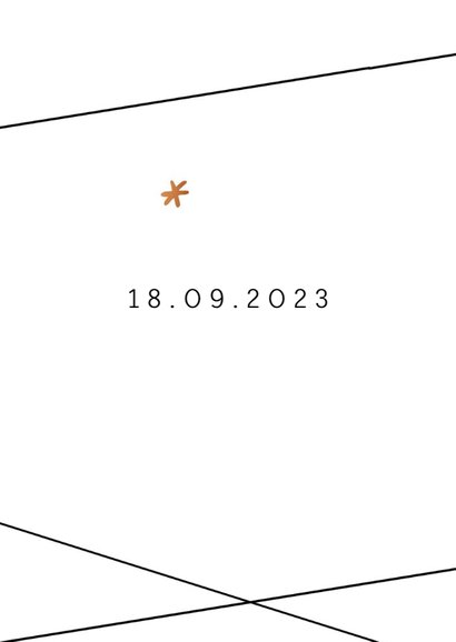 Save the Date kaart in geometrische stijl 2