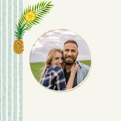 Save the date kaart mediterraans Italiaans bruiloft fruit 2