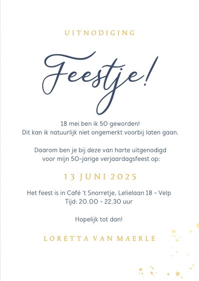 Save the Date kaart met kalender voor een feestje 3