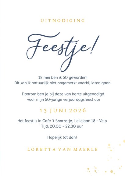 Save the Date kaart met kalender voor een feestje  3