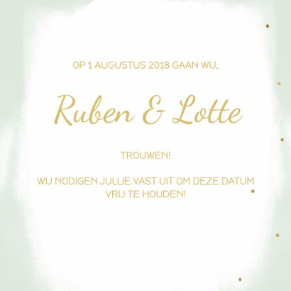 Save the date kaart - WW 3