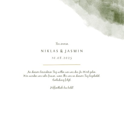 Save-the-Date-Karte Aquarell & Zweige 3